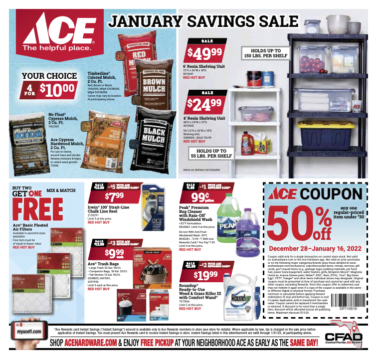 January Savings Sale